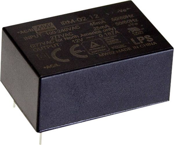 Produktbild: MEAN WELL IRM-02-5 AC/DC-Printnetzteil 5 V/DC 400mA 2W