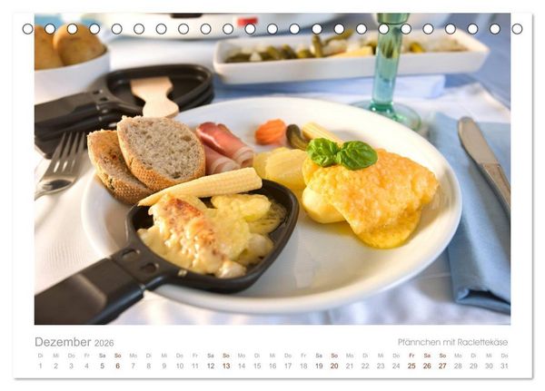 Produktbild: Der K&auml;sekalender Edel und lecker (Tischkalender 2026 DIN A5 quer), CALVENDO Monatskalender