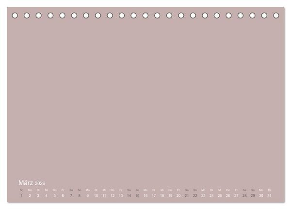 Produktbild: DIY Bastel-Kalender -Erdige Pastell Farben- Zum Selbstgestalten (Tischkalender 2026 DIN A5 quer), CALVENDO Monatskalender