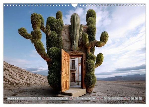 Produktbild: Kaktuswelten. Fantasie in Gr&uuml;n und Dorn (Wandkalender 2026 DIN A3 quer), CALVENDO Monatskalender