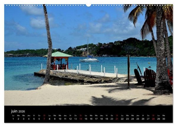 Produktbild: Paysages de Guadeloupe (Calendrier mural 2026 DIN A2 vertical) calendrier de bureau