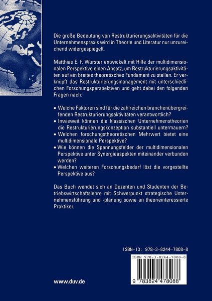Produktbild: Multidimensionales Restrukturierungsmanagement