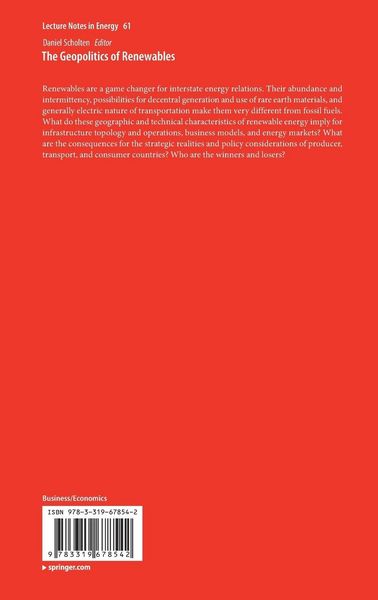 Produktbild: The Geopolitics of Renewables