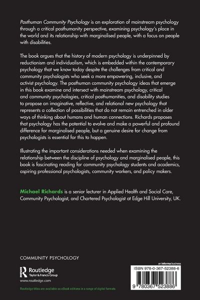 Produktbild: Posthuman Community Psychology