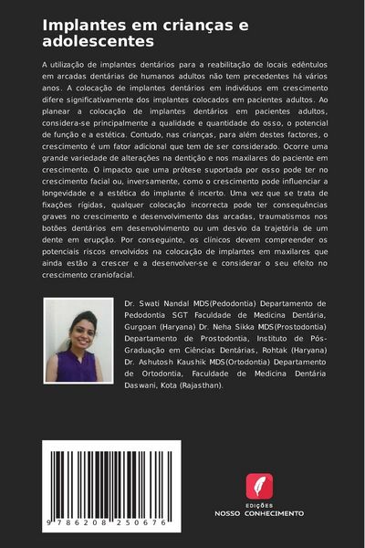 Produktbild: Implantes em crian&ccedil;as e adolescentes