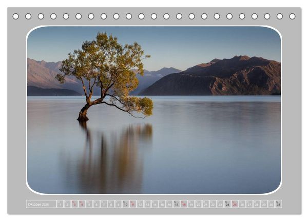 Produktbild: Neuseeland - Die S&uuml;dinsel (Tischkalender 2026 DIN A5 quer), CALVENDO Monatskalender