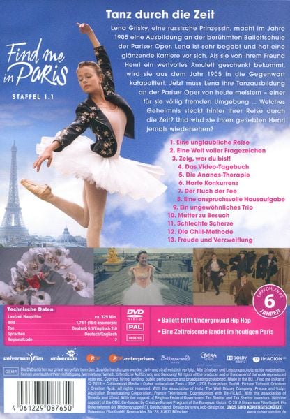 Produktbild: Find me in Paris - Staffel 1.1 [2 DVDs]