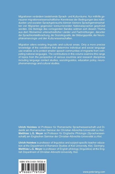 Produktbild: Der Einfluss der Migration auf Sprach- und Kulturraeume / The Impact of Migration on Linguistic and Cultural Areas