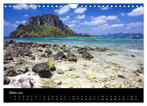 Produktbild: Tropenparadies Thailand 2026 (Wandkalender 2026 DIN A4 quer), CALVENDO Monatskalender