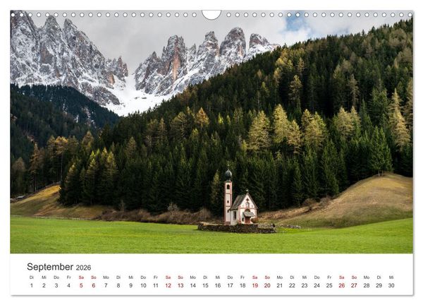 Produktbild: Ein Spaziergang in den Dolomiten (Wandkalender 2026 DIN A3 quer), CALVENDO Monatskalender