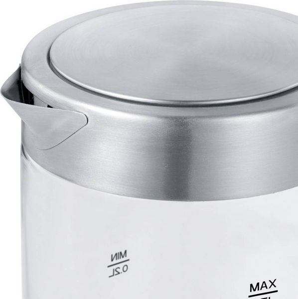 Produktbild: Severin 3472 Wasserkocher schnurlos, &Uuml;berhitzungsschutz Edelstahl (geb&uuml;rstet), Schwarz Fassungsverm&ouml;gen: 0.5 l