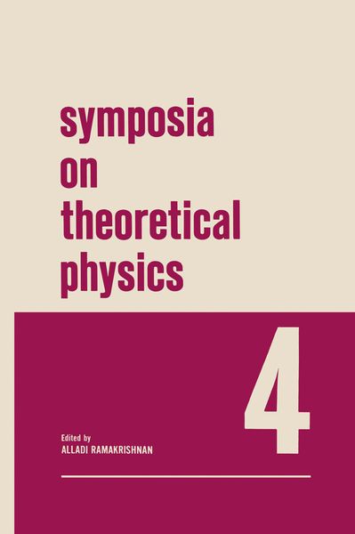 Produktbild: Symposia on Theoretical Physics 4