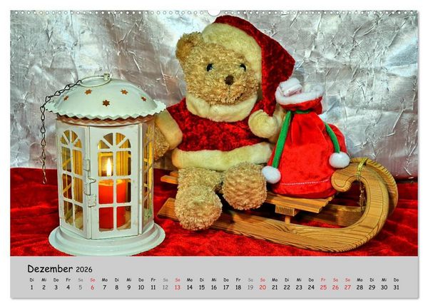 Produktbild: TEDDYB&Auml;R, OH TEDDYB&Auml;R... (hochwertiger Premium Wandkalender 2026 DIN A2 quer), Kunstdruck in Hochglanz
