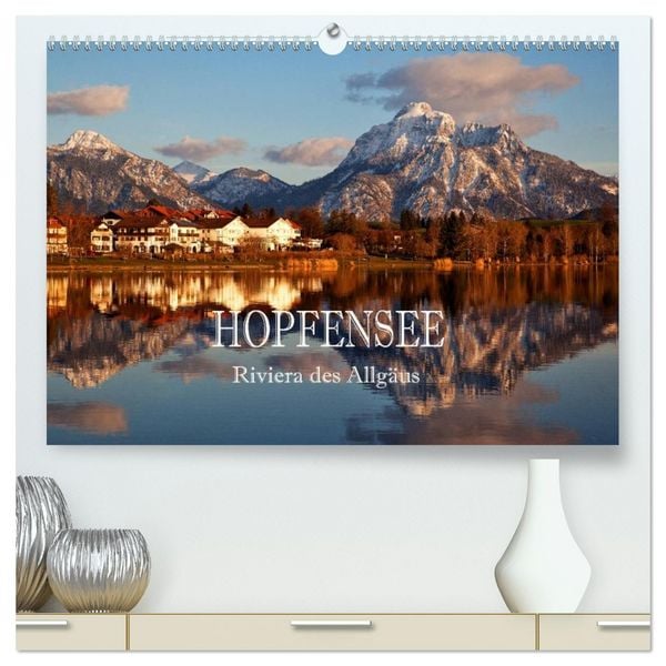Produktbild: Hopfensee - Riviera des Allg&auml;us (hochwertiger Premium Wandkalender 2026 DIN A2 quer), Kunstdruck in Hochglanz