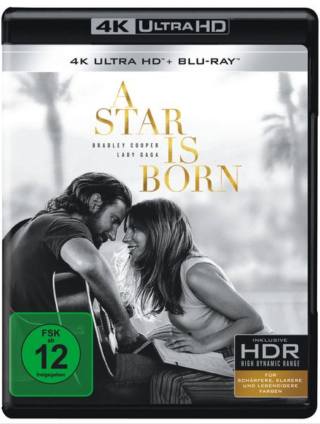 Produktbild: A Star is Born (4K Ultra HD) (+ Blu-ray 2D)