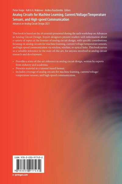 Produktbild: Analog Circuits for Machine Learning, Current/Voltage/Temperature Sensors, and High-speed Communication