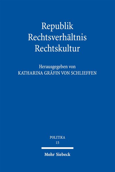 Produktbild: Republik - Rechtsverh&auml;ltnis - Rechtskultur