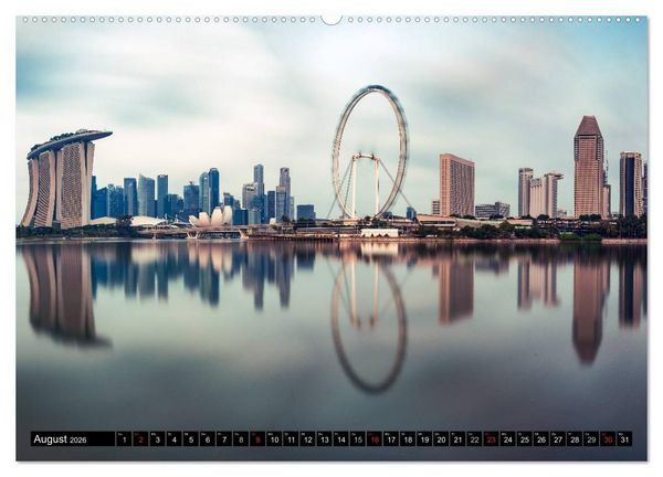 Produktbild: St&auml;dte S&uuml;dostasiens - Singapur & Kuala Lumpur (Wandkalender 2026 DIN A2 quer), CALVENDO Monatskalender