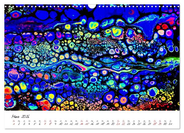 Produktbild: Abstrakte Regenbogen (Wandkalender 2026 DIN A3 quer), CALVENDO Monatskalender