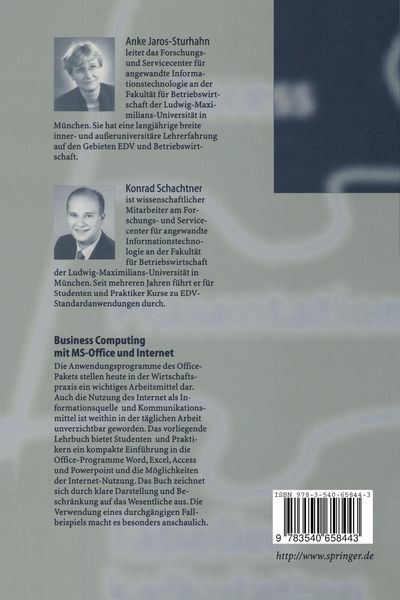 Produktbild: Business Computing mit MS-Office und Internet