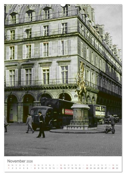 Produktbild: Paris, damals ... (Wandkalender 2026 DIN A2 hoch), CALVENDO Monatskalender