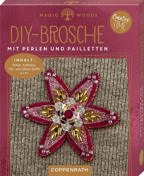Produktbild: DIY-Broschen mit Perlen und Pailletten
