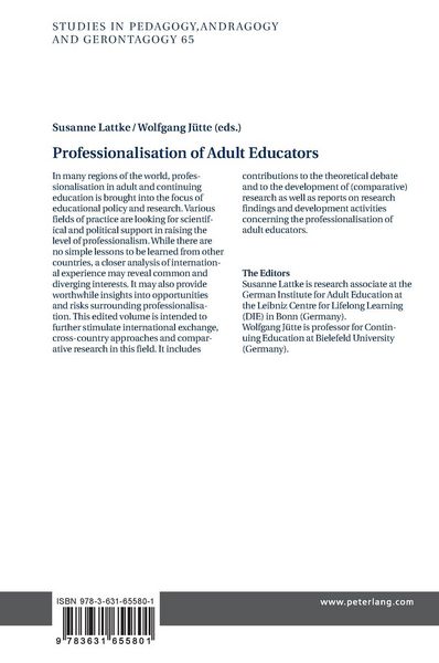Produktbild: Professionalisation of Adult Educators