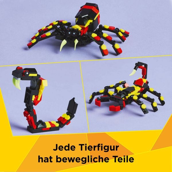 Produktbild: LEGO Creator 3in1 Wilde Tiere: &Uuml;berraschungsspinne - 3 Modelle 31159