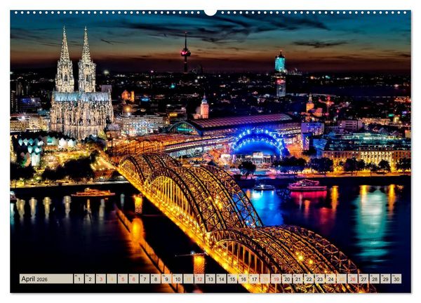 Produktbild: 12 wundersch&ouml;ne Sehensw&uuml;rdigkeiten in Deutschland (hochwertiger Premium Wandkalender 2026 DIN A2 quer), Kunstdruck in Hochglanz