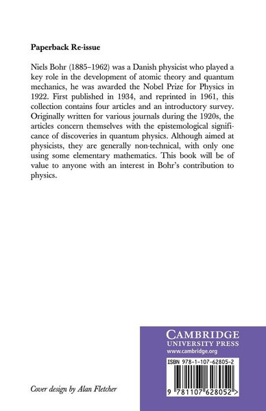 Produktbild: Atomic Theory and the Description of Nature