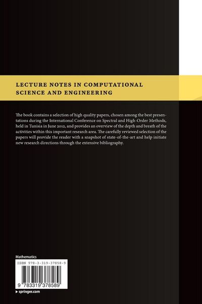 Produktbild: Spectral and High Order Methods for Partial Differential Equations - ICOSAHOM 2012