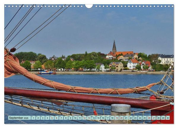 Produktbild: Eckernf&ouml;rde. Eichh&ouml;rnchen im Wappen - das Meer vor der T&uuml;r (Wandkalender 2026 DIN A3 quer), CALVENDO Monatskalender
