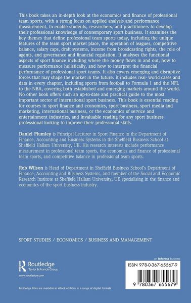 Produktbild: The Economics and Finance of Professional Team Sports