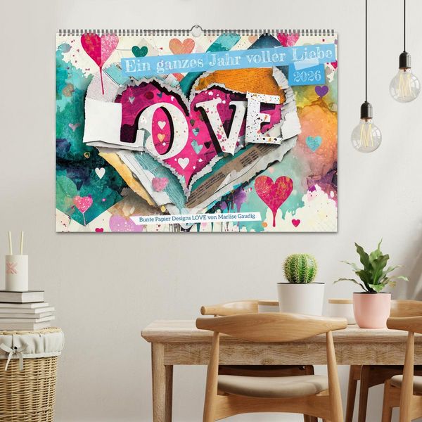 Produktbild: Ein ganzes Jahr voller Liebe (Wandkalender 2026 DIN A2 quer), CALVENDO Monatskalender