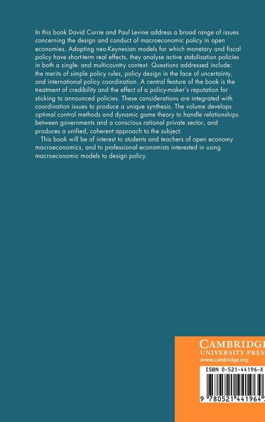 Produktbild: Rules, Reputation and Macroeconomic Policy Coordination