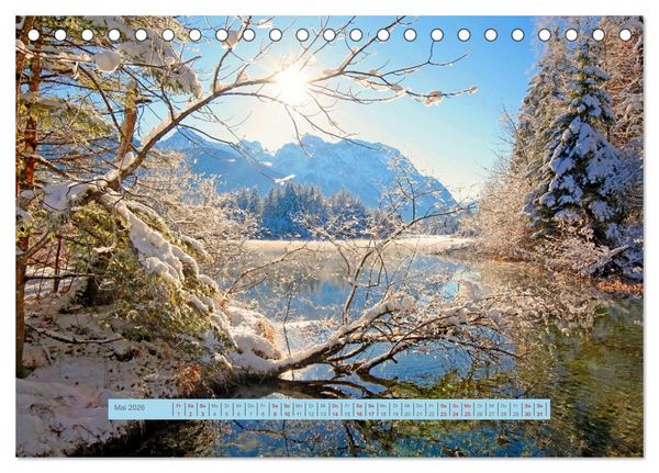 Produktbild: Mittenwald rundherum ein Wintertraum (Tischkalender 2026 DIN A5 quer), CALVENDO Monatskalender