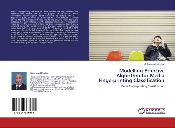 Produktbild: Modelling Effective Algorithm for Media Fingerprinting Classification