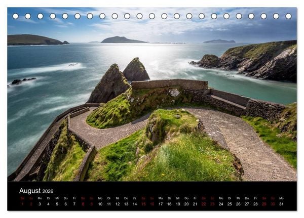 Produktbild: Irlands Landschaften (Tischkalender 2026 DIN A5 quer), CALVENDO Monatskalender