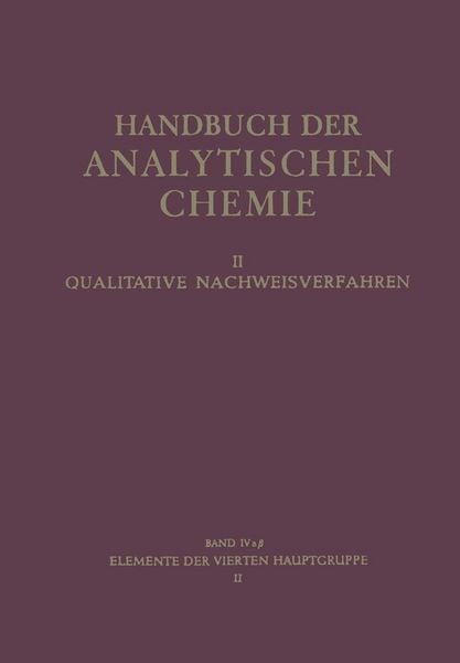 Produktbild: Elemente der Vierten Hauptgruppe