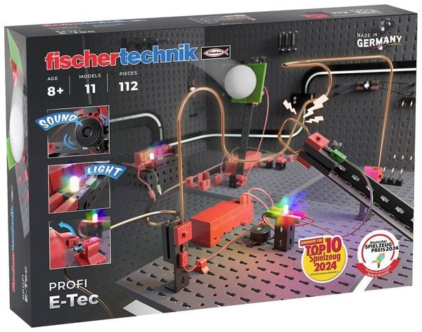 Fischertechnik 571905 - PROFI E-Tec, 11 Modelle, 112 Teile, Konstruktionskasten