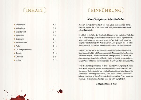 Produktbild: Crime & Dine &ndash; Das Krimi-Dinner-Set: T&ouml;dliches Bankett