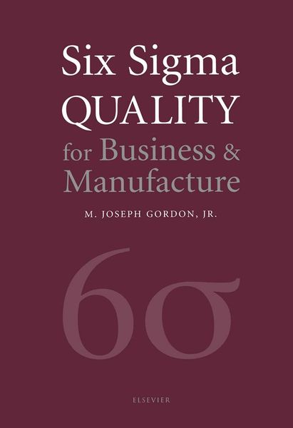 Produktbild: Six Sigma Quality for Business and Manufacture