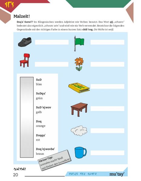 Produktbild: Arbeitsbuch Klingonisch