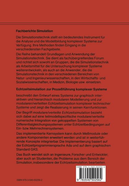 Produktbild: Echtzeitsimulation zur Proze&szlig;f&uuml;hrung komplexer Systeme