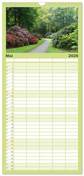 Produktbild: Familienplaner 2026 - Bad Sassendorf mit 5 Spalten (Wandkalender, 21 x 45 cm) CALVENDO