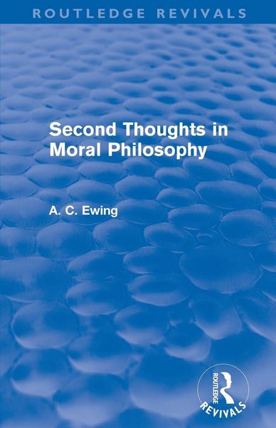 Produktbild: Second Thoughts in Moral Philosophy (Routledge Revivals)
