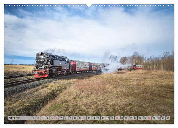 Produktbild: Volldampf durch den Harz (hochwertiger Premium Wandkalender 2026 DIN A2 quer), Kunstdruck in Hochglanz
