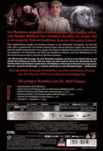 Produktbild: Die unendliche Geschichte II - Auf der Suche nach Phant&aacute;sien - 2-Disc Limited Collector's Edition Mediabook (4K Ultra HD) (+ Blu-ray)