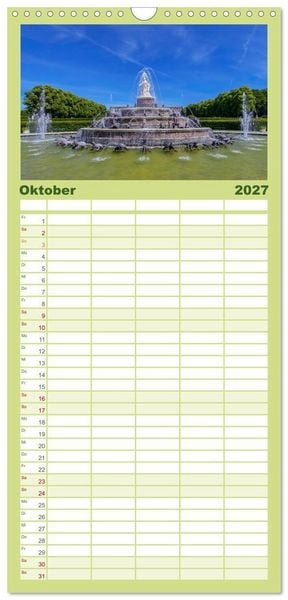 Produktbild: Familienplaner 2027 - Bayern - Seen, Berge, Landschaft mit 5 Spalten (Wandkalender, 21 x 45 cm) CALVENDO