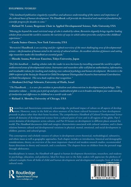 Produktbild: Handbook of Cultural Developmental Science